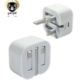 تصویر شارژر دیواری اپل مدل A2344 ظرفیت ۲۰ وات با پورت USB Type C 