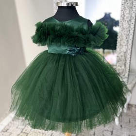 تصویر لباس عروس بچگانه دامن کوتاه نوزادی Dress