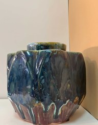 تصویر گلدان طرح لاله سفالی 