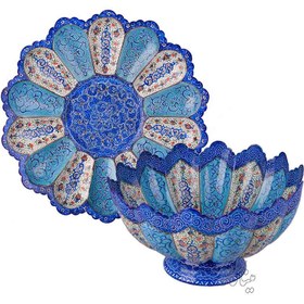 تصویر کاسه بشقاب میناکاری 