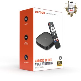 تصویر تی وی باکس اندروید پرودو Porodo Android TV Box Video Streaming PD-ATVBTD-BK 