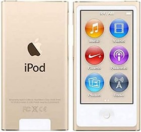 تصویر Iplayer iPod Nano نسل هفتم طلای 16 عیار با لوازم جانبی عمومی بسته بندی خرده فروشی 