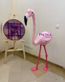 تصویر مجسمه دکوراتیو فلامینگو - 150 سانتی متر ا Flamingo Decorative Sculpture Flamingo Decorative Sculpture