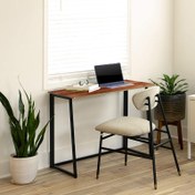 تصویر میز مطالعه مینیمال ترنج مدل P501 با روکش MDF طرح چوب 