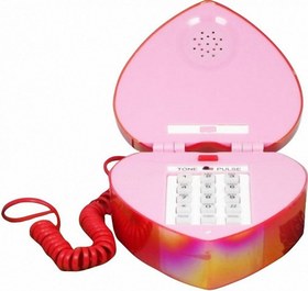 تصویر تلفن فانتزی طرح قلب love telephone ا مدل wx-2175 