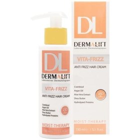 تصویر کرم مو درمالیفت مدل Vita Frizz مناسب موهای وز دار حجم 150 میلی لیتر 
