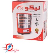 تصویر بخاری برقی ۴ شعله فن دار مدل نیکو 4 flame electric heater with fan