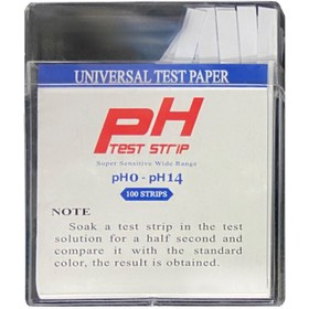 تصویر کاغذ پی اچ سنج مدل Universal Test Paper بسته 100 عددی 