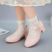 تصویر کالج دخترانه چرمی پاشنه دار مدل 72 درسا 