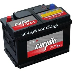 تصویر باتری 74 آمپر کارپیل carpile 74 ah aco battery