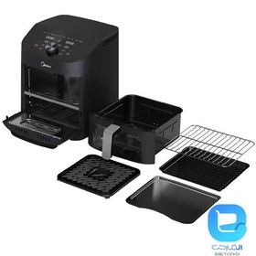 تصویر سرخ کن بدون روغن مدیا مدل MIDEA MF-CY110A Midea Vertical Dual Drawer Air Fryer MF-CY110A