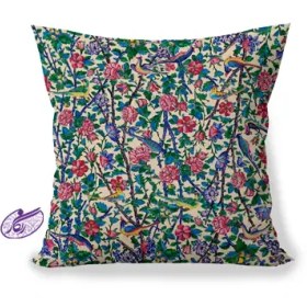 تصویر کوسن سنتی طرح گلشن 