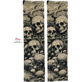 تصویر ساق دست طرح جمجمه پسرانه 