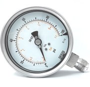 تصویر گیج فشار WIKA صفحه 10 سانتی متر رنج 6.9BAR WIKA PRESSURE GAUGE