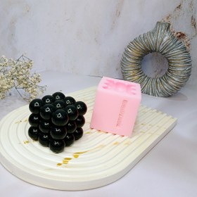 تصویر قالب شمع سیلیکونی مدل روبیک 9 تایی Silicone candle mold