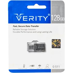 تصویر فلش مموری وریتی مدل O511 OTG Type-C USB3 ظرفیت 128 گیگابایت Verity O511 Dual Drive OTG Type-C USB3 128GB Flash Memory