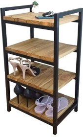 تصویر جا کفشی چوبی کد D502 