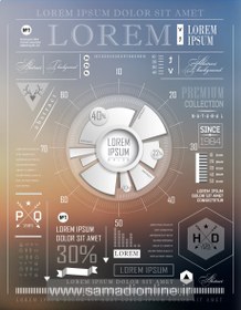 Element 114 Visual خرید و قیمت وکتور اینفوگرافی Infographics Elements 114 | ترب