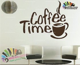 تصویر استیکر و برچسب دیواری قهوه،کافه و کافی شاپ cafe، coffe shop wallsticker کد h805 