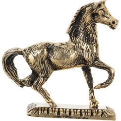 تصویر مجسمه اسب برنزی کد ۱۱ 