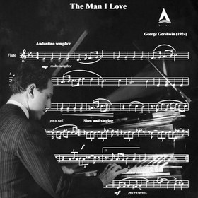 تصویر نت فلوت The Man I Love 