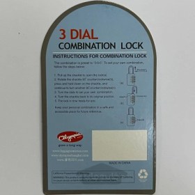 تصویر قفل رمزی چمدان المپیا یو.اس.ای رنگ مشکی Olympia U.S.A 