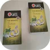 تصویر کاندوم آیس موهیتوخاردار شیاردار تاخیری اورز OURS condoms