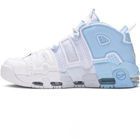 تصویر کتونی زنانه و مردانه نایک ایر Nike Air uptempo white