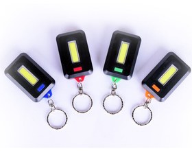 تصویر چراغ قوه جیبی مدل جاکلیدی cob Light Handy Portable Pocket Lamp Handheld LED keychain Emergency