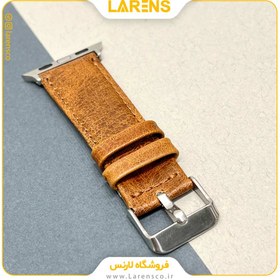 تصویر لارنس | قیمت و خرید بند Leather سری Camel اپل واچ 38/40/41mm رنگ Brown 