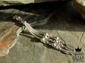 تصویر کرکوش نقره سه رشته ای کد 44856 