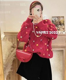 تصویر بولیز بافت خارجی جنس درجه یک خالدارگپ - زرشک Gap