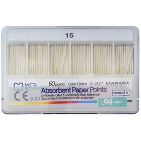 تصویر کن کاغذی ۴ درصد متا - 20 Absorbent paper points 4%