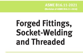 تصویر ASME B16.11- 2021- Forged Fittings, Socket-Welding and Threaded- اتصالات آهنگری(فورج)، ساکتی و رزوه ای( پیچی) 