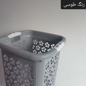 تصویر سبد رخت چرک مدل تسا طرح گل کد size 2 