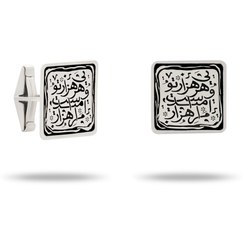 تصویر دکمه سردست مربع هزار امید 