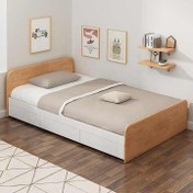 تصویر تخت خواب یک نفره مدل b سایز 90×200 سانتی متر ارسال ۱۰ روز کاری هزینه حمل پسکرایه 