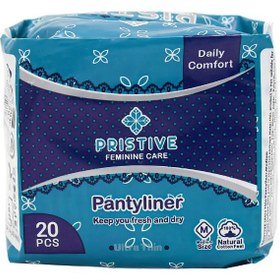 تصویر پد بهداشتی روزانه سایز متوسط پریستیو 20 عددی PRISTIVE SANITARY PADS, MEDIUM, 20 pcs