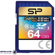 تصویر مموری اس دی سیلیکون پاور SP SDXC Superior Pro U3 90Mb/s 