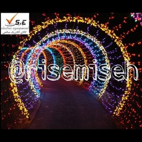 تصویر ریسه سوزنی 100 متری هزار لامپ led قرمز 24 ولت ضد آب 