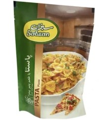 تصویر پاستا با طعم پنیر پیتزا سبزان - 180 گرم 