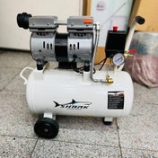 تصویر کمپرسور باد ۲۵ لیتری سایلنت بدون روغن شارک مدل SRK800-25L 
