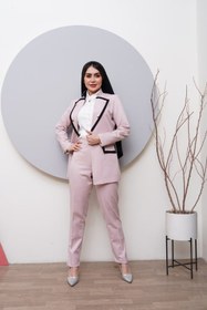 تصویر مانتو اداری مدل پرنسس با پارچه پاک ویس ترک کد 1041 