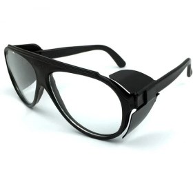 تصویر عینک سفید تک پلاست 