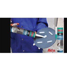 تصویر چسب سیلیکون خنثی ویژه آینه آکفیکس AKFIX 900N ا Neutral silicone glue for Akfix mirror AKFIX 900N Neutral silicone glue for Akfix mirror AKFIX 900N