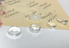 تصویر پک انگشتر 5 عددی نقره ای _ 6 