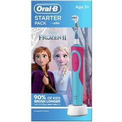 تصویر مسواک برقی کودک اورال بی سری Starter Pack طرح Frozen به همراه یک عدد سری یدک 