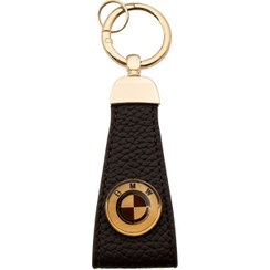 تصویر جاسوئیچی چرم گرد بی ام و 