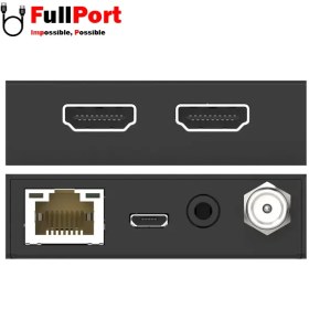 تصویر افزایش 2.0 HDMI روی کابل شبکه تا ۵٠ متر + ریموت فرانت Faranet HDMI 2.0 Slim Extender over LAN cable 50M + IR remote