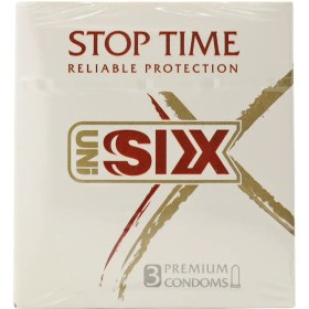 تصویر کاندوم استاپ تایم سیکس 3 عددی Six Stop Time Condoms 3 Pcs